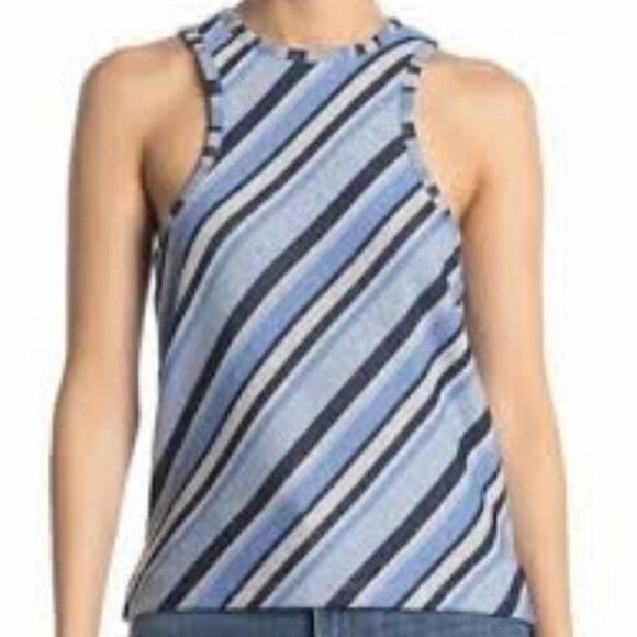 Free People Striped Sweater Tank. Size Large. Great Condition! - Picture 1 of 12